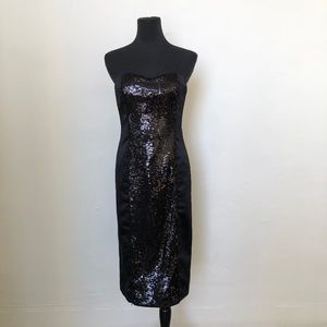 Short Black Strapless Dress